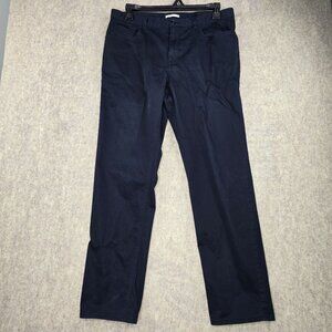 Calvin Klein Mens Black Slim Fit Chinos 36 x 30